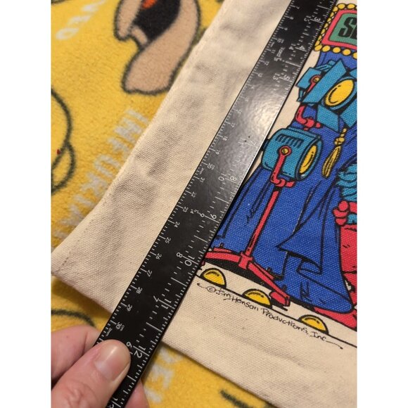 VTG 80-90s Sesame Street Live Canvas Bag: Big Bird, Cookie Monster, Elmo - Picture 6 of 7